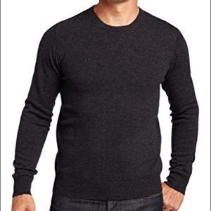 Gawker rye 95/5 cotton cashmere crew neck sweater